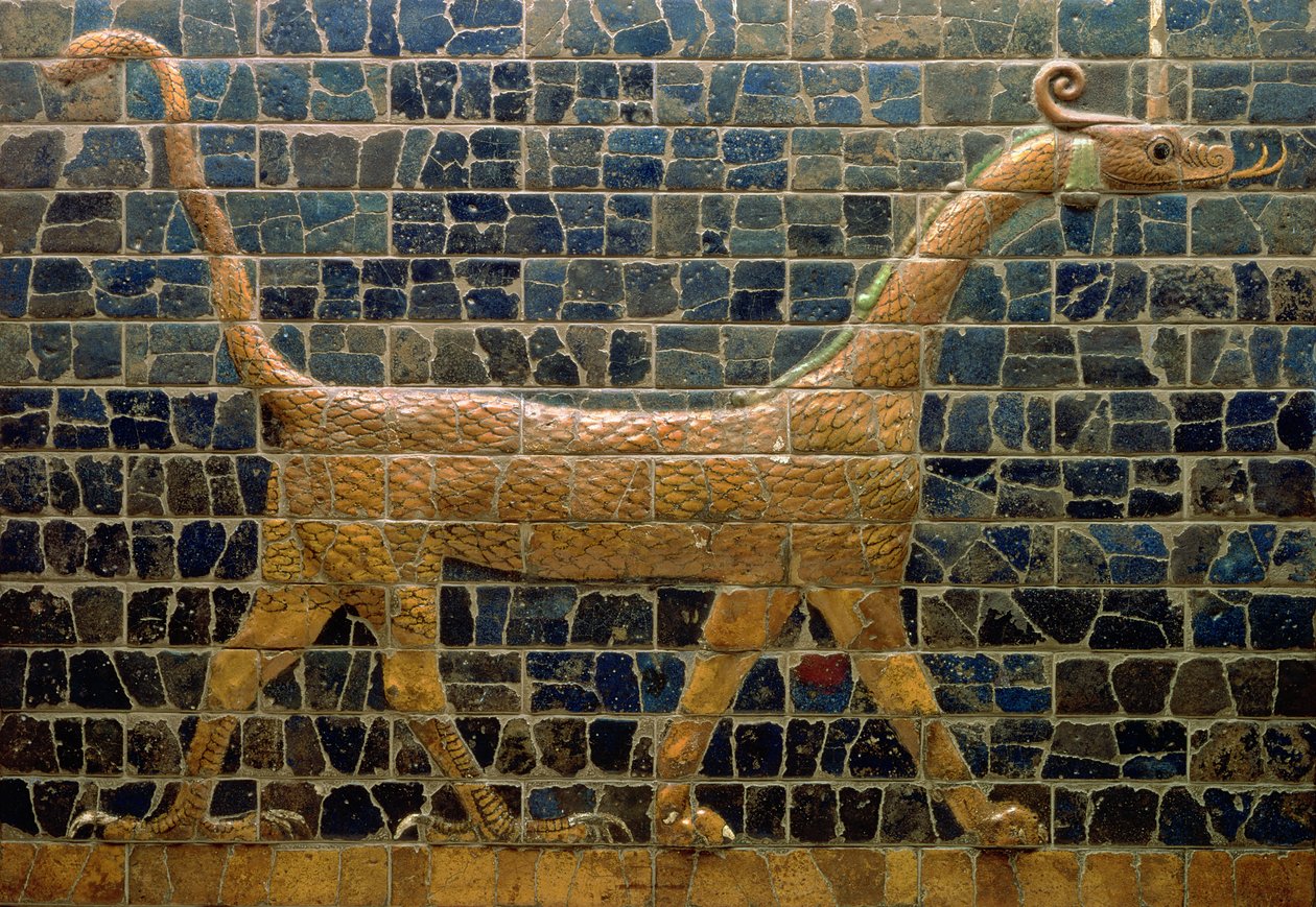 Marduk sárkánya, az Ishtar-kapunál, neobabiloni, ie 604-562 alkotó: Unbekannt Unbekannt