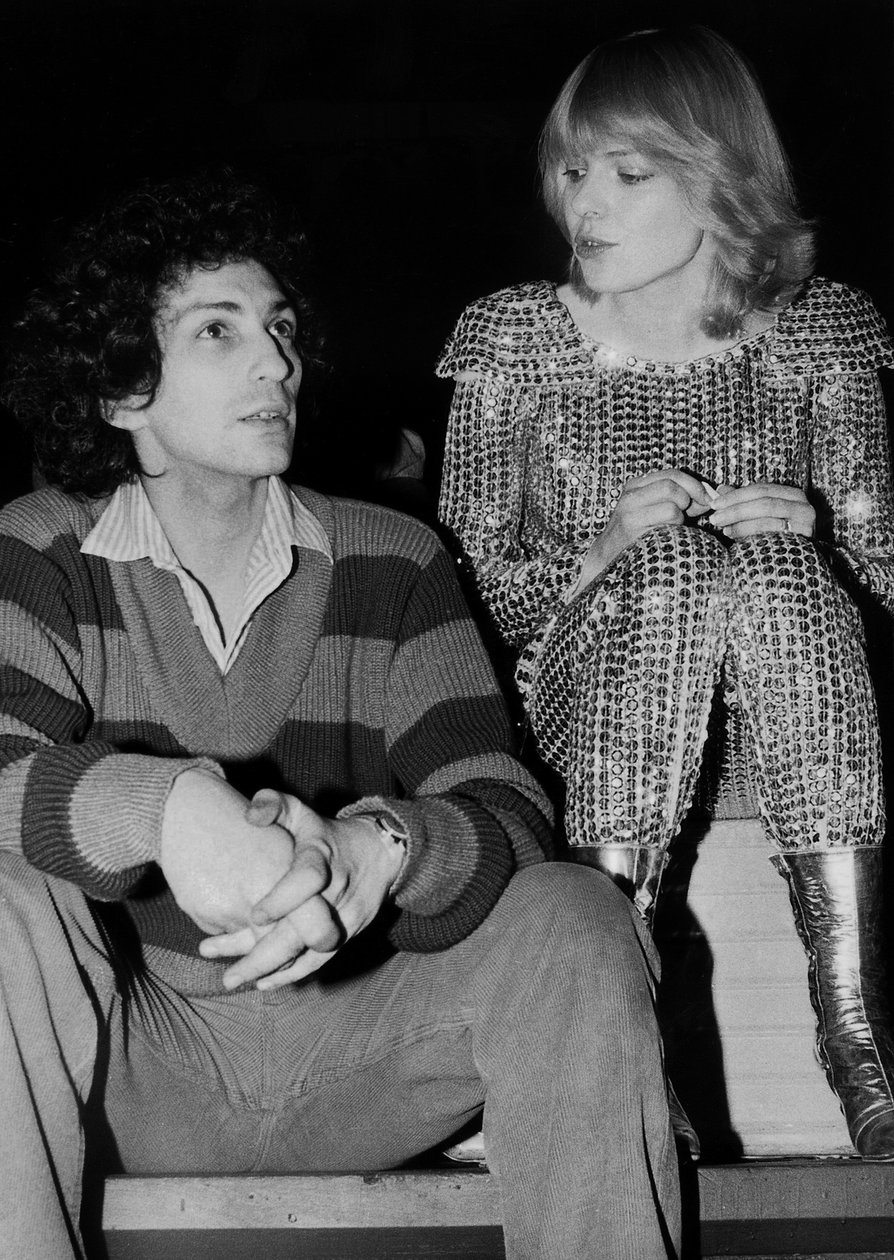 Michel Berger francia zeneszerző és énekes feleségével, France Gall énekesnővel a The Stamania-ban "S próba 1979. április 4. alkotó: Unbekannt Unbekannt