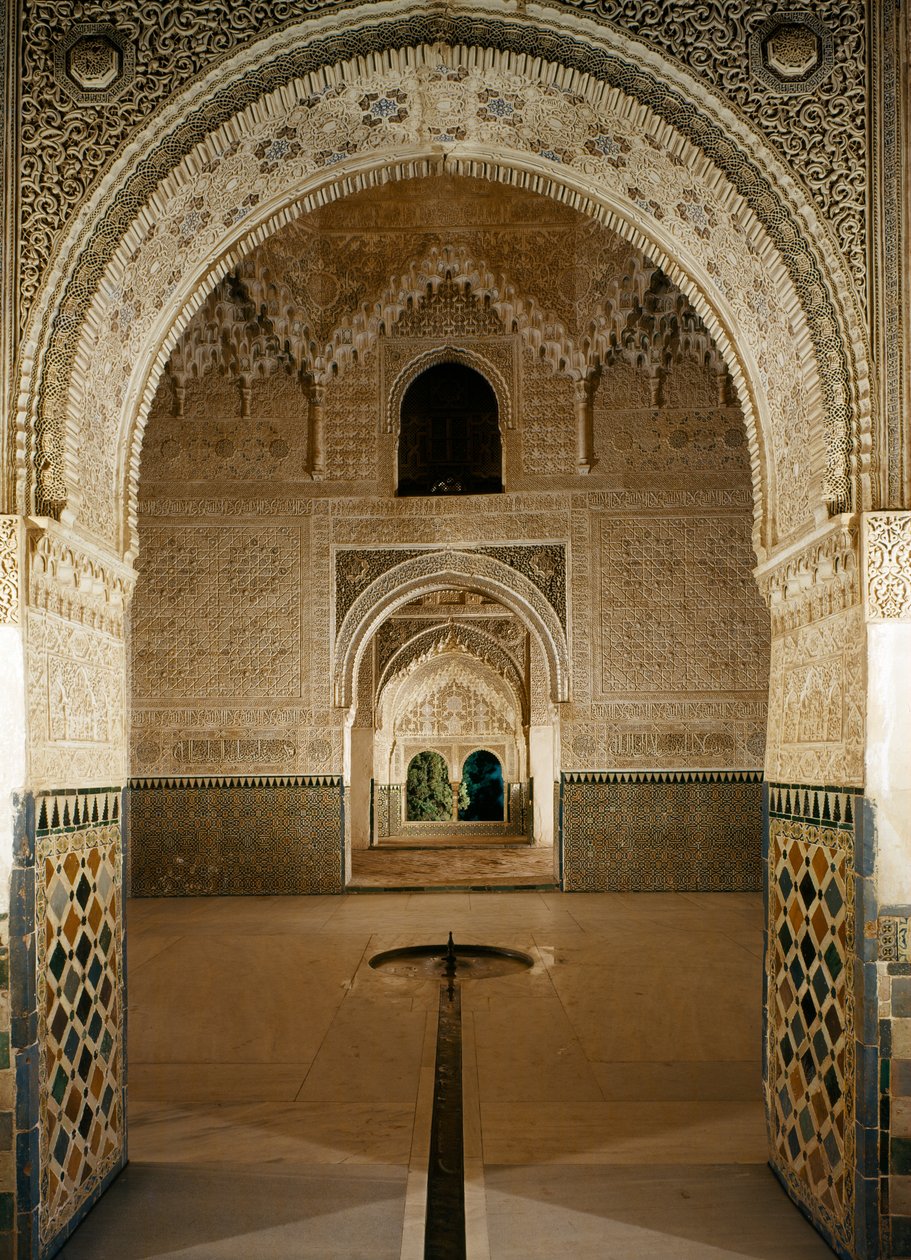 A két nővér csarnoka, az Oroszlánok Palotája, Alhambra alkotó: Unbekannt Unbekannt