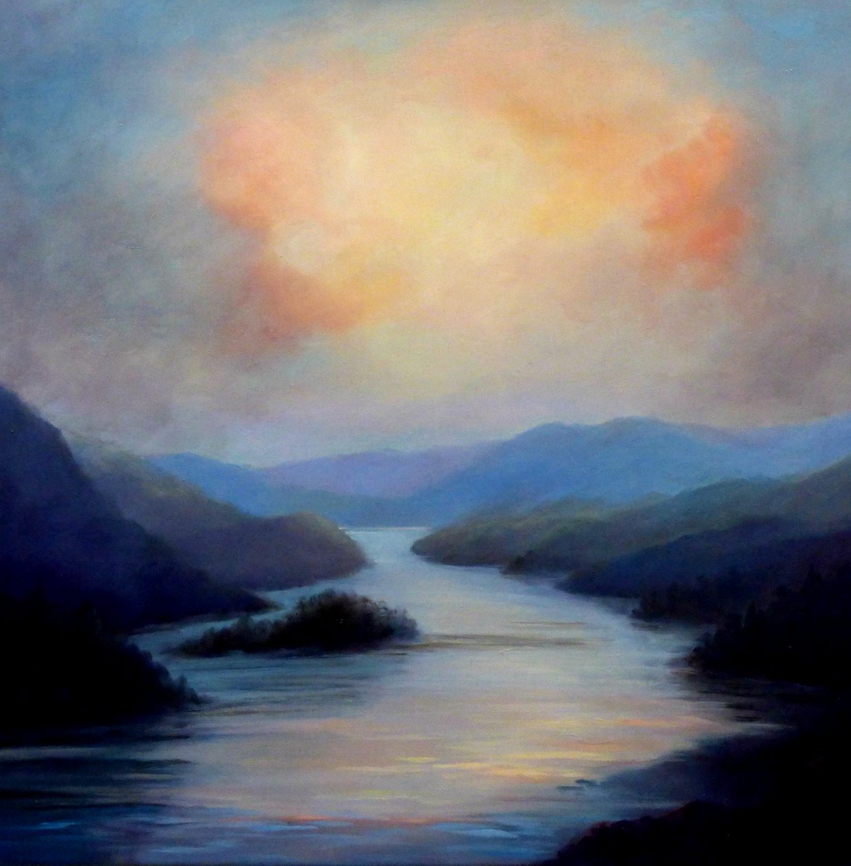 Highland Loch, 2018, alkotó: Unbekannt Unbekannt