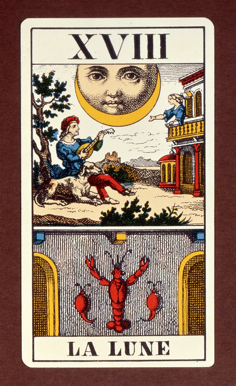 XVIIII Le Soleil, a Nap francia tarotkártyája, 19. század alkotó: Unbekannt Unbekannt