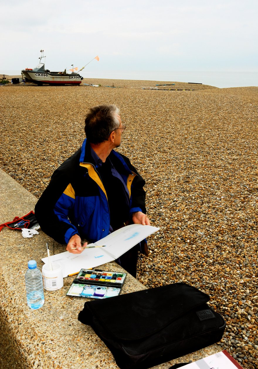 Aldeburgh strand - akvarell alkotó: Unbekannt