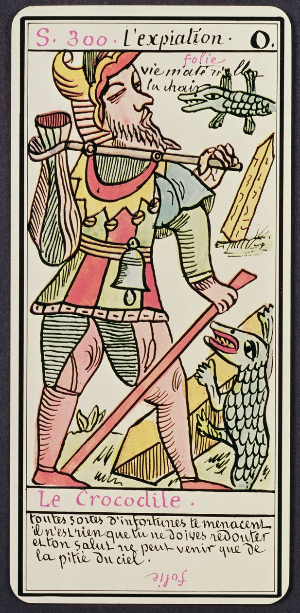 Engesztelés, tarotkártya, francia alkotó: Unbekannt