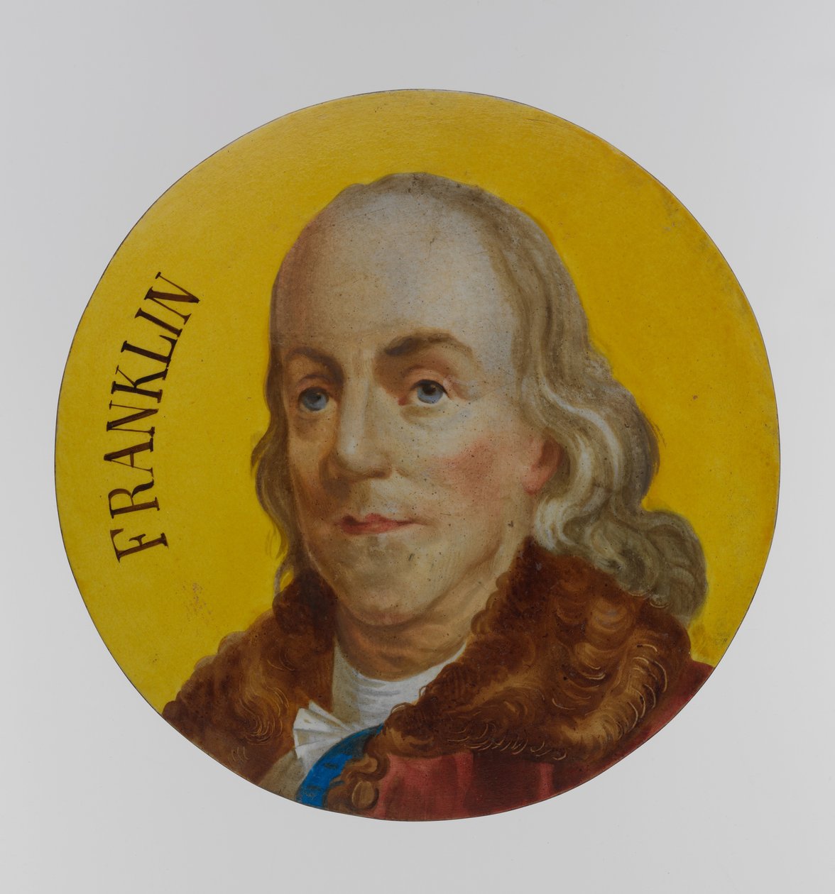 Benjamin Franklin (fajansz) alkotó: Unbekannt