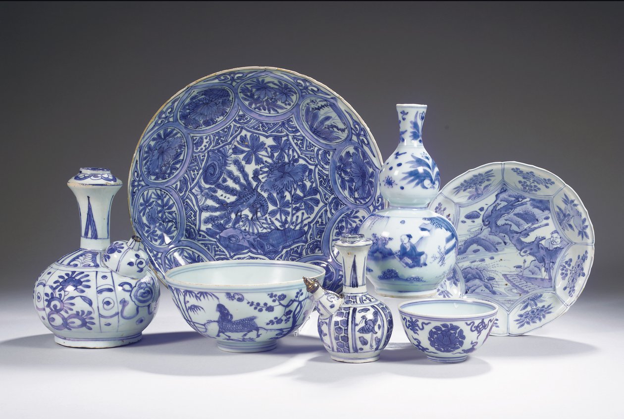 Kék-fehér porcelán gyűjtemény alkotó: Unbekannt