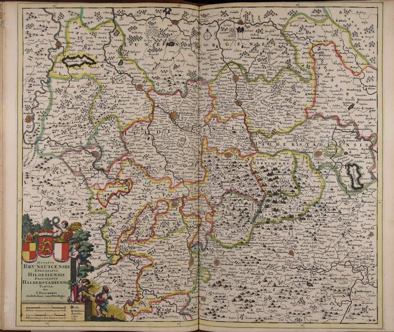 Ducatus Brunsuicensis episcopatus Hildesiensis principatus Halberstadiensis tabula alkotó: Unbekannter Künstler