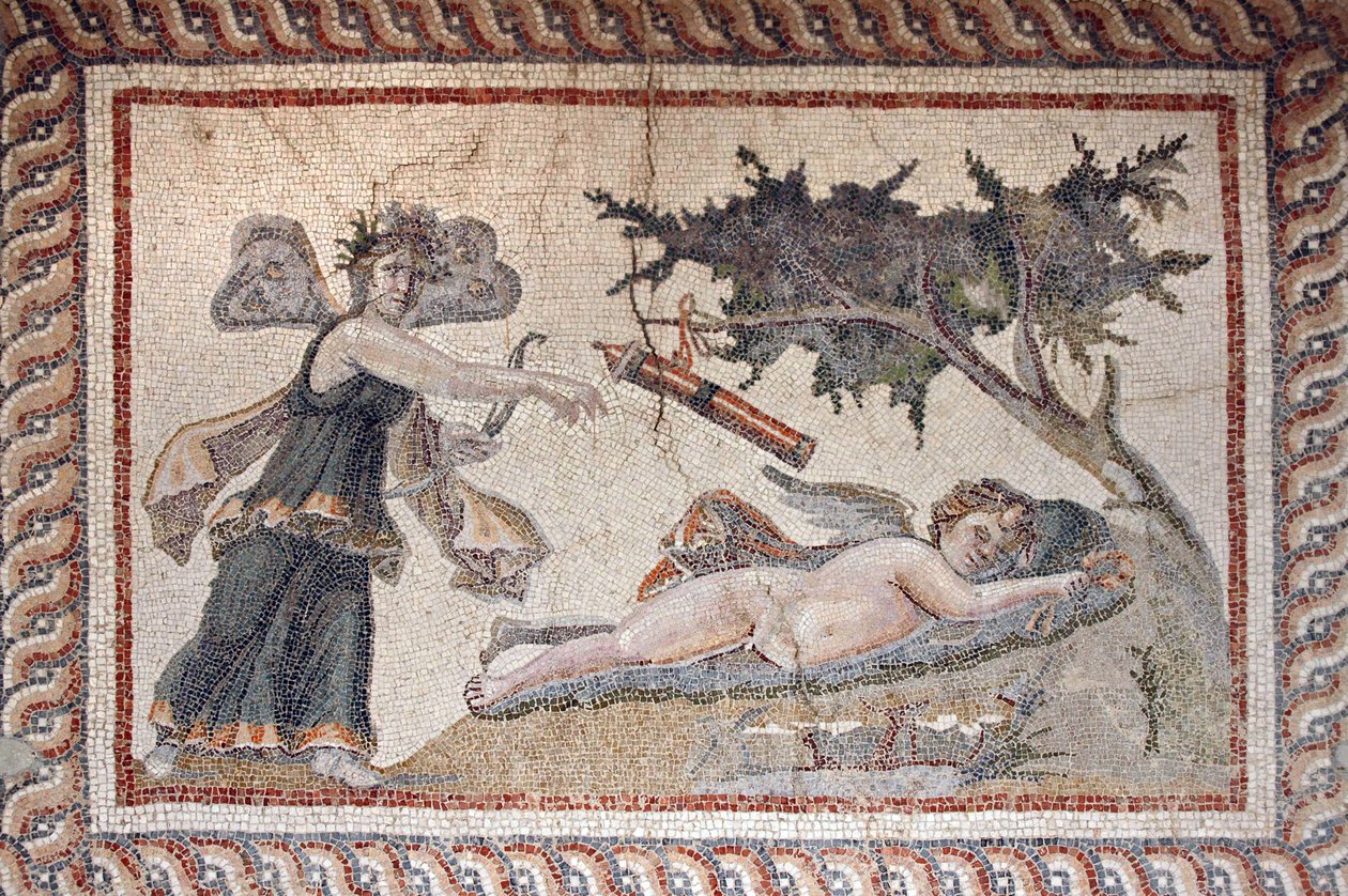 Eros and Psyche Mosaic, Samandegiből, Törökországból alkotó: Unbekannt