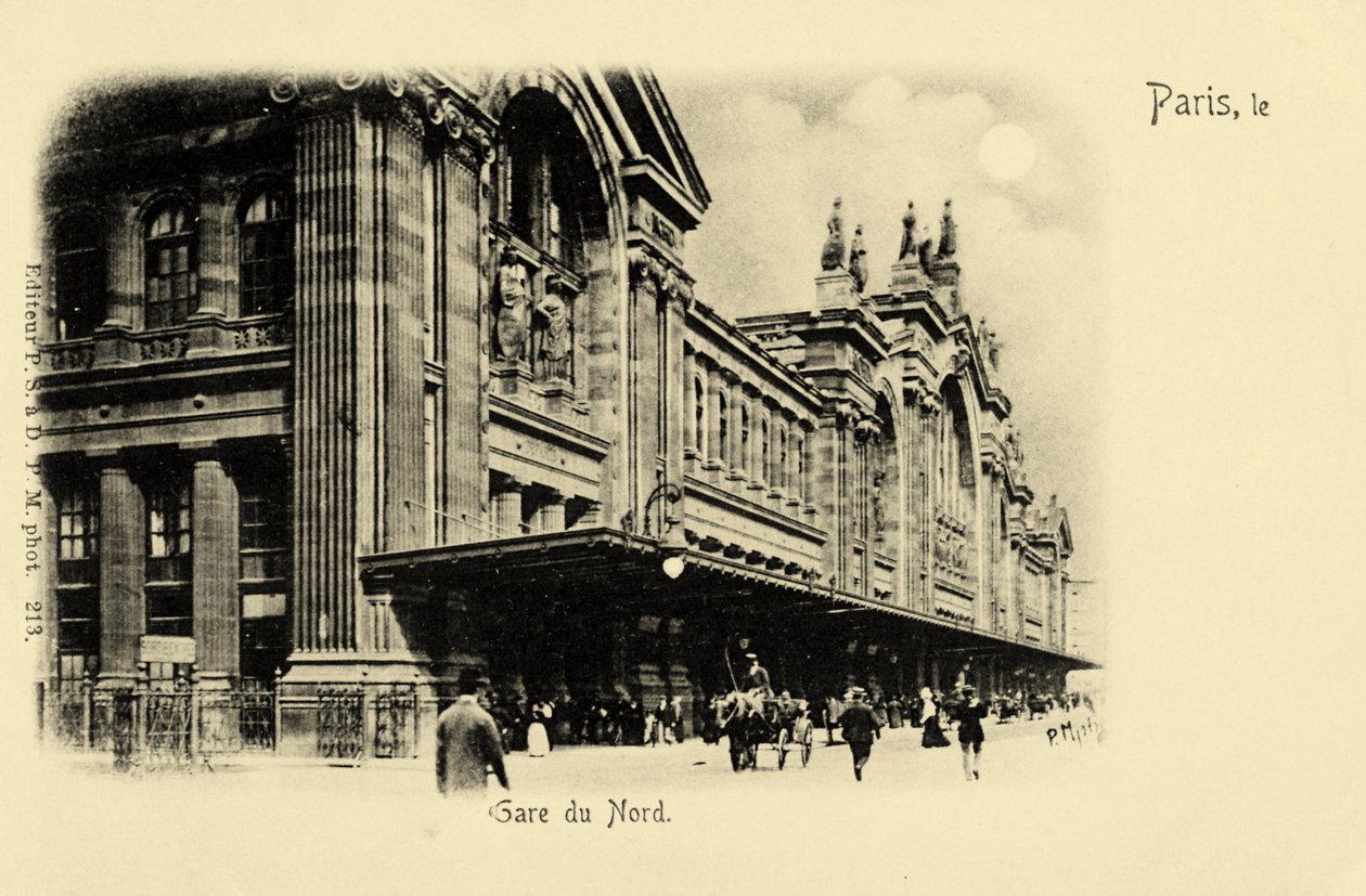 Gare du Nord, Párizs, 1900 körül alkotó: Unbekannter Künstler