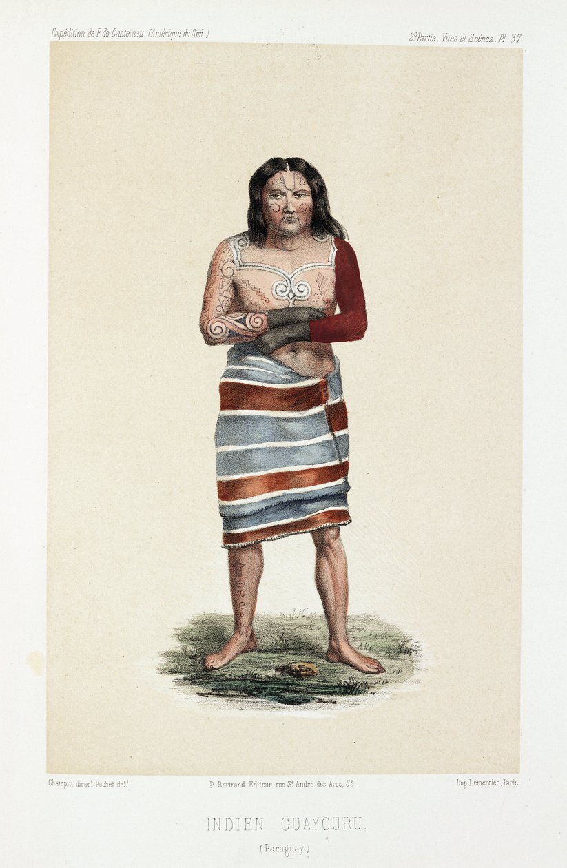 Indiai Guaycuru, c 1843-1 alkotó: Unbekannt