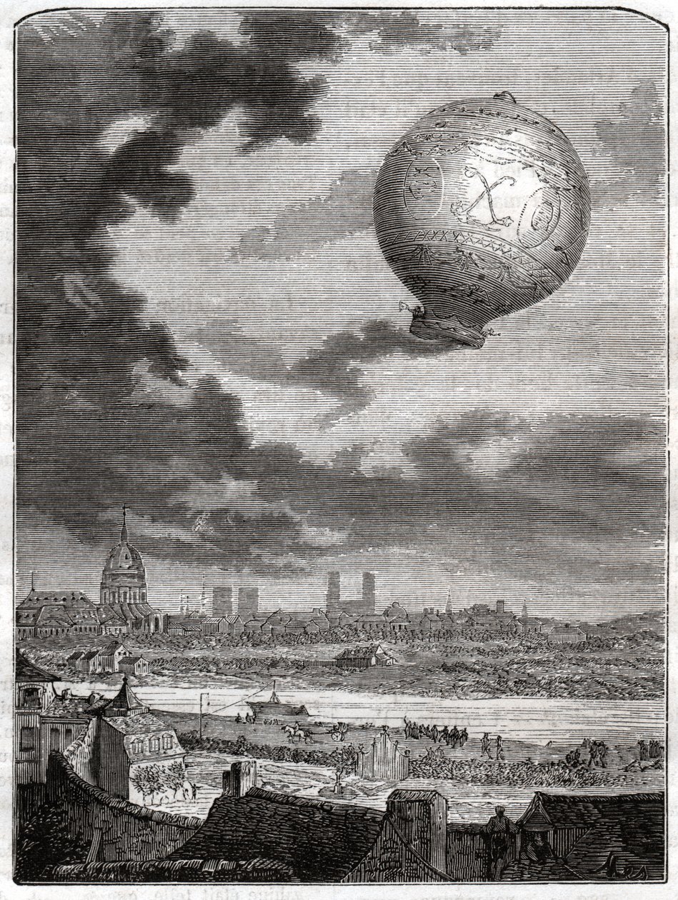 Jean Francois Pilatre de Rozier. alkotó: Unbekannter Künstler