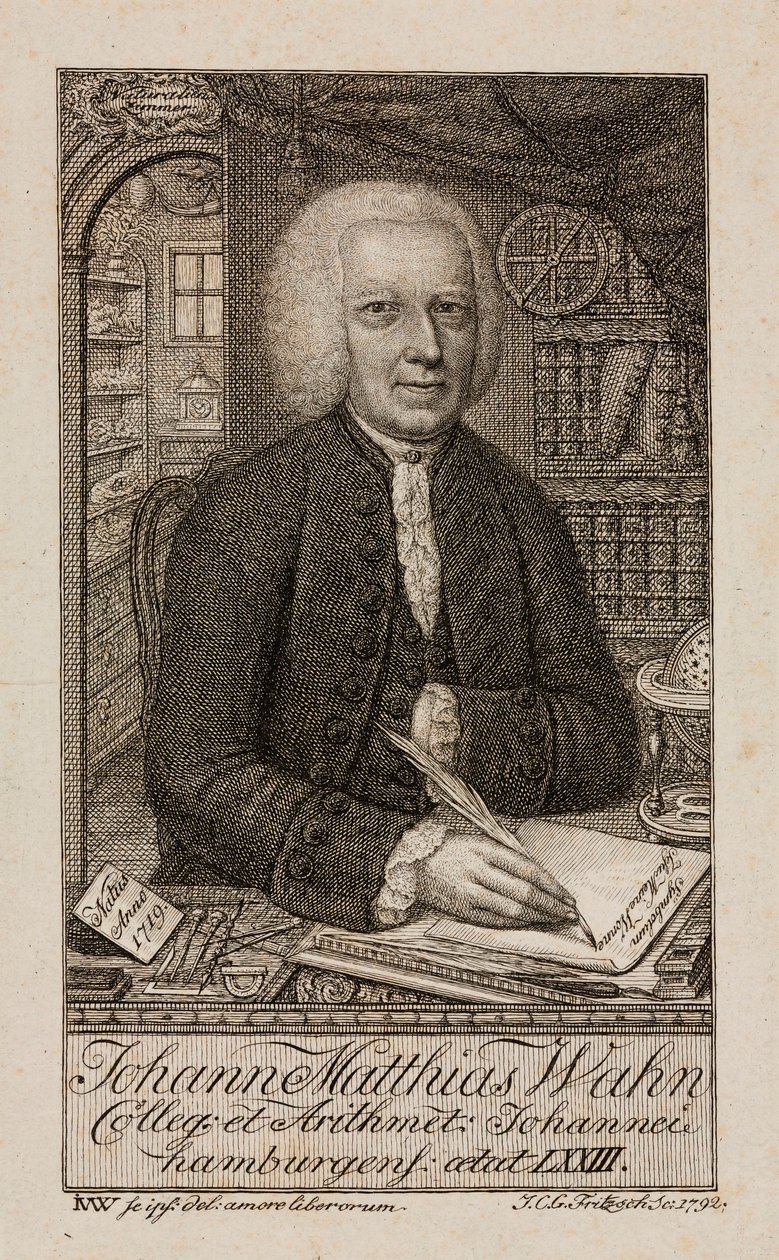 Johann Matthias Wahn német matematikus, 1792 alkotó: Unbekannt