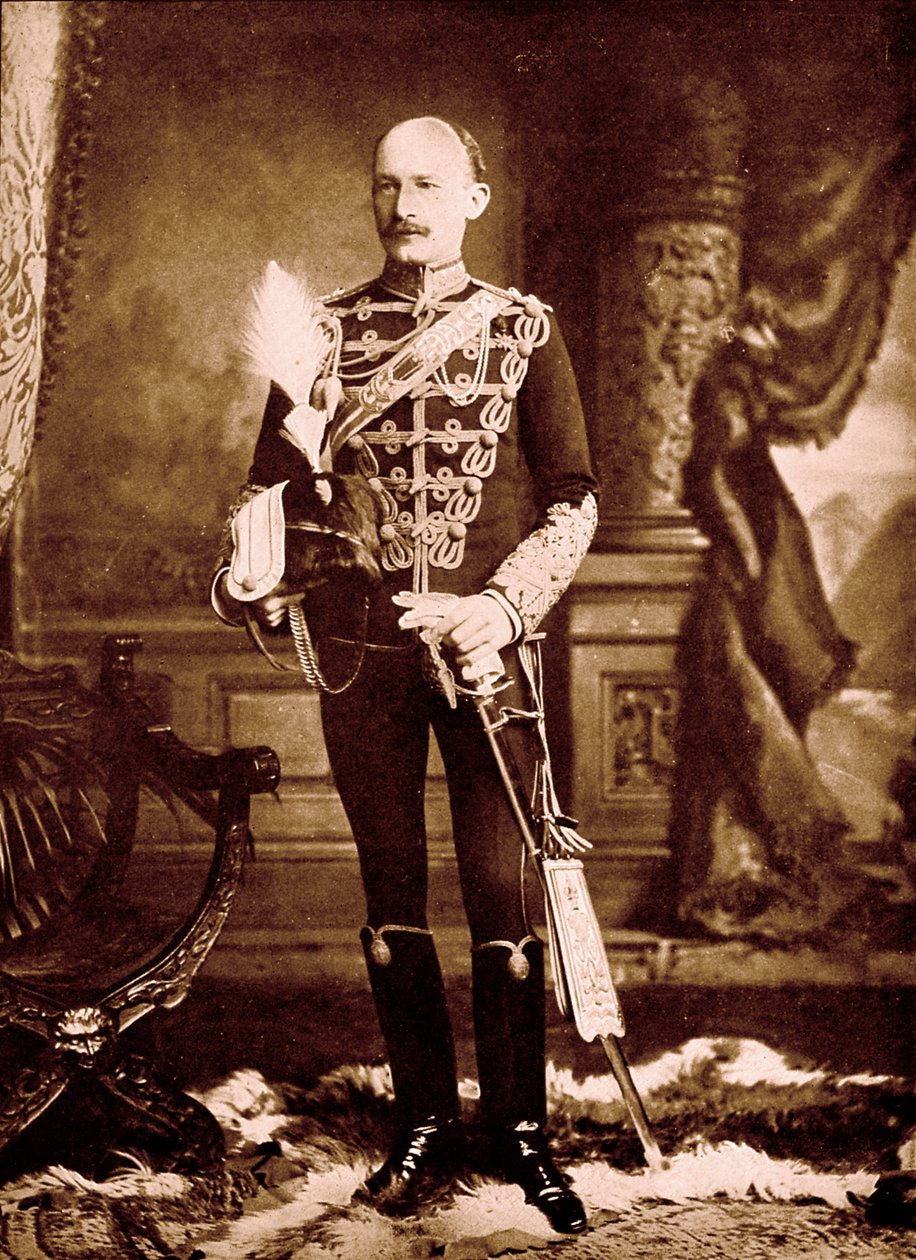 Baden Powell altábornagy, portré, 1900 körül. alkotó: Unbekannter Künstler