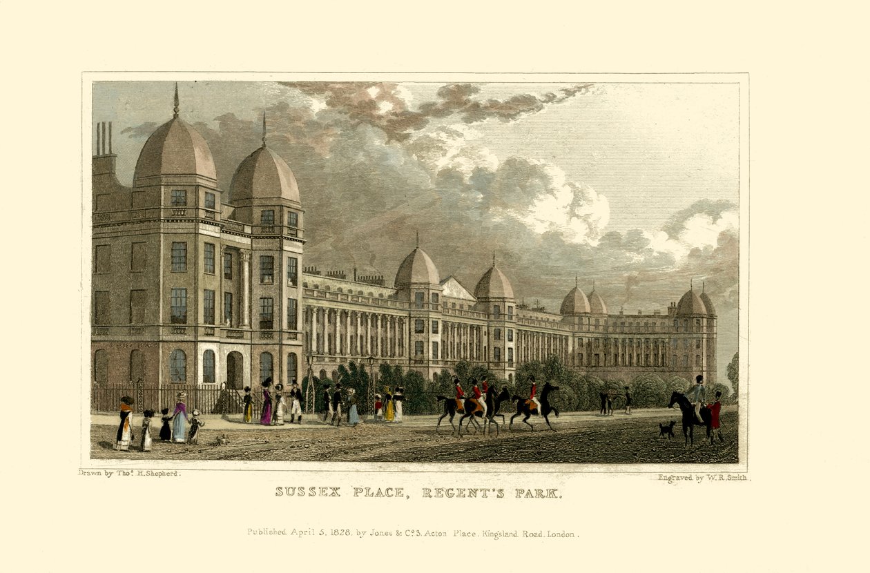 Londoni nézetek: Sussex Place, Regent