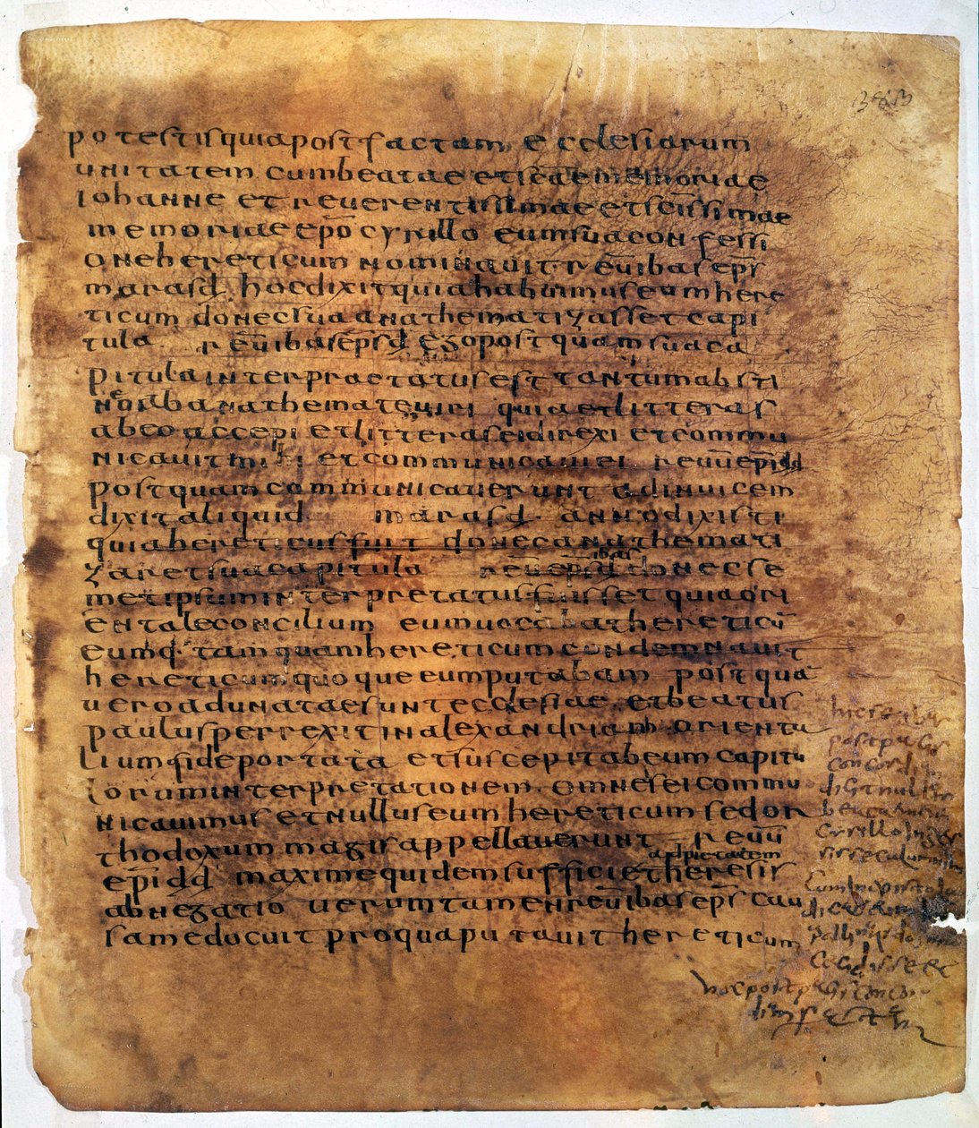 Kéziratos tekercs: egy palimpszeszt. alkotó: Unbekannter Künstler