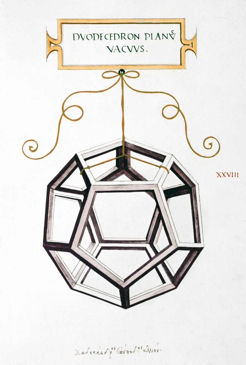 Matematikai rajzok Da Vinci Dodekaéder alkotó: Unbekannt