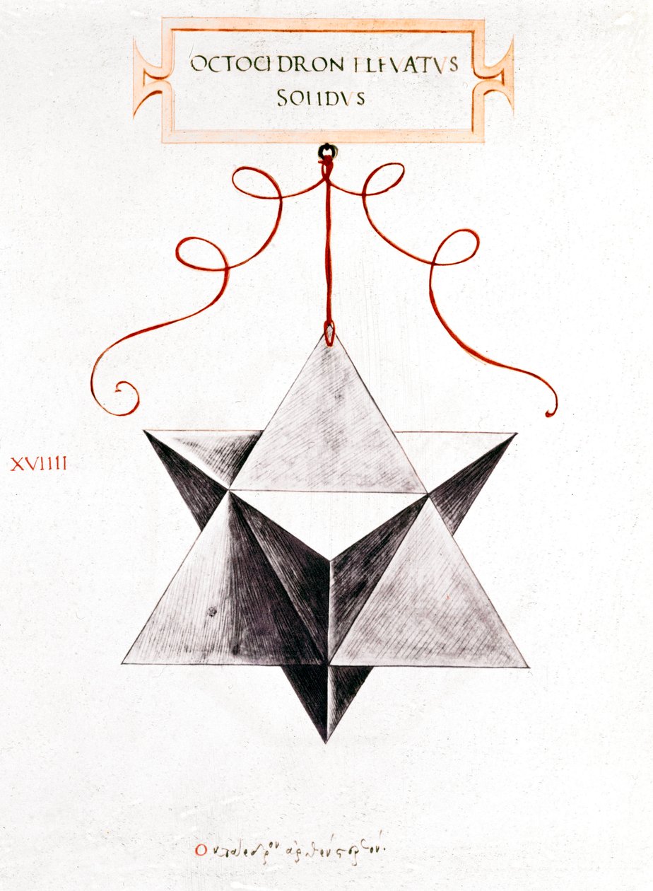 Matematikai rajzok Da Vinci oktaéder alkotó: Unbekannt