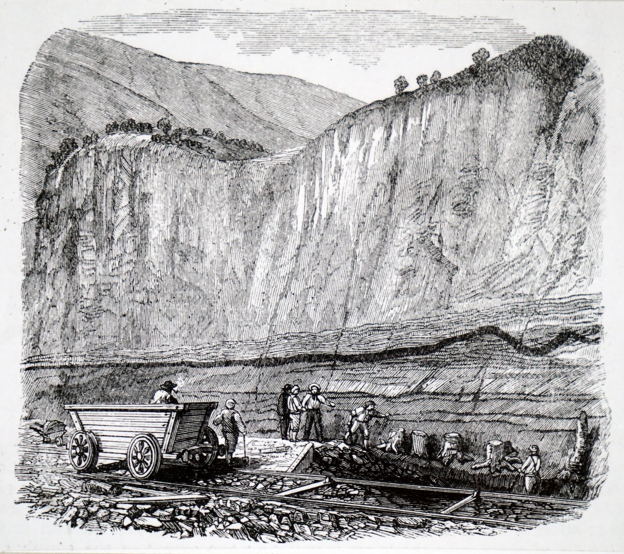 Navvies dolgozik a Liverpool-Manchester vasúton. alkotó: Unbekannt