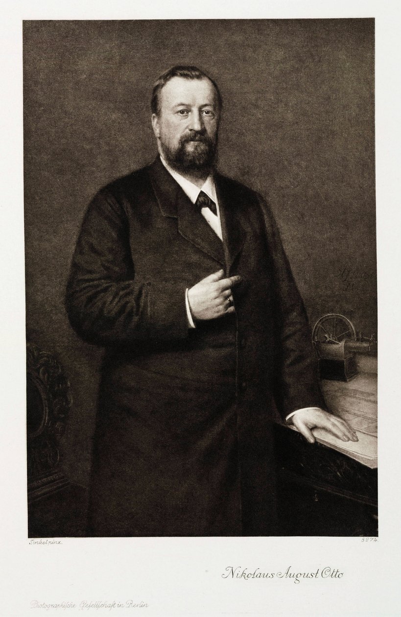 Nikolaus August Otto német mérnök, 1870-es évek alkotó: Unbekannt
