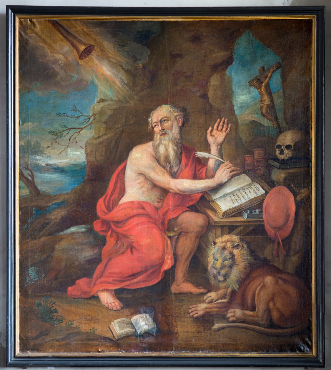 Plébániatemplom (Saint Denis plébániatemplom). Belső. festmény. alkotó: Unbekannter Künstler