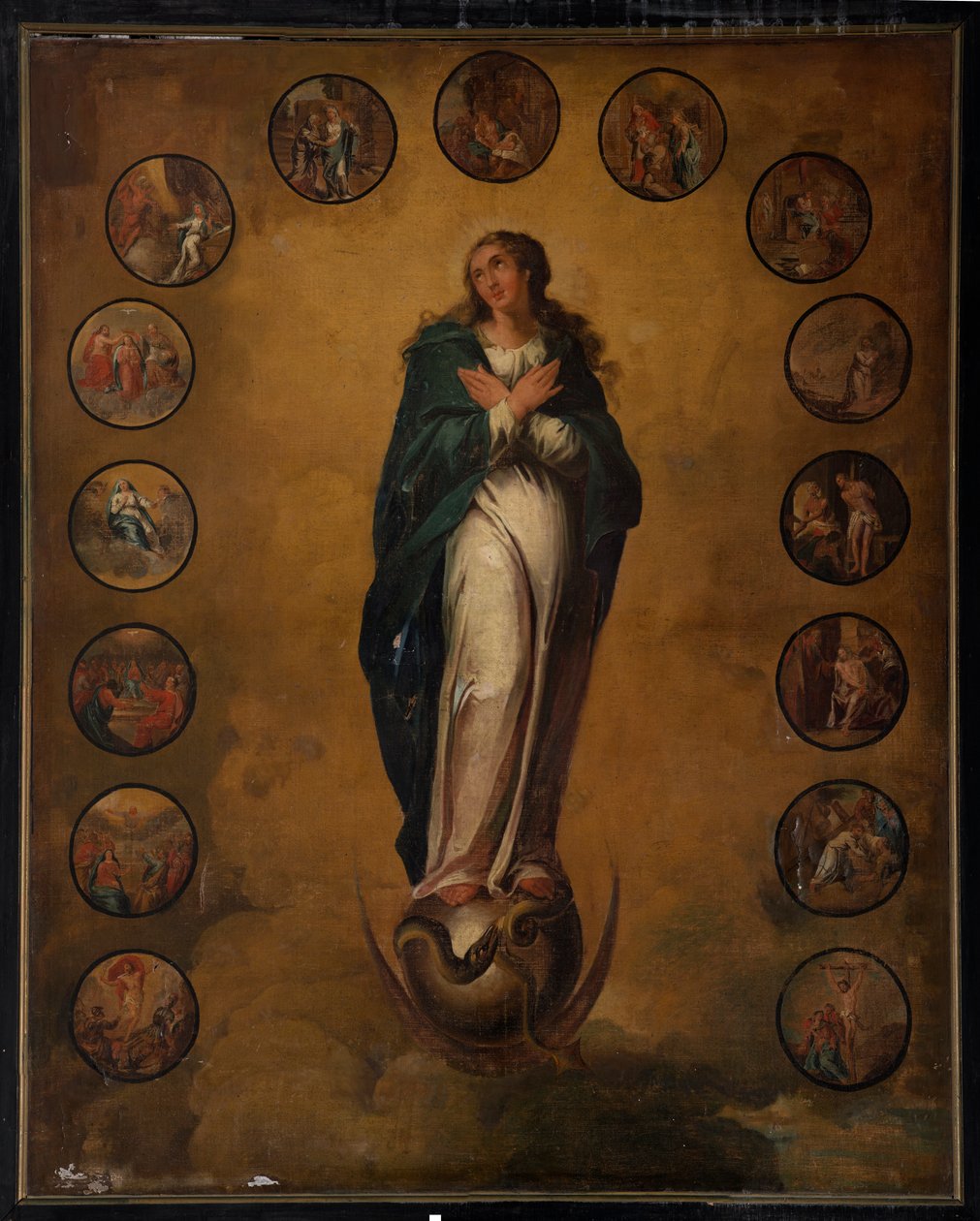Plébániatemplom (Saint Walburga plébániatemplom). Festmény. alkotó: Unbekannter Künstler