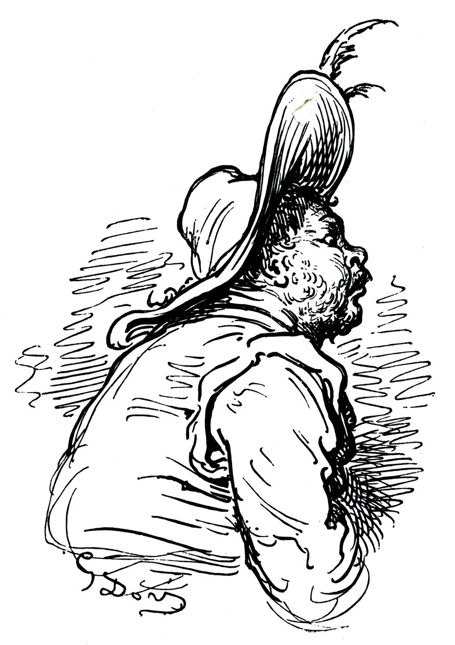 Sancho Panza portréja alkotó: Unbekannter Künstler