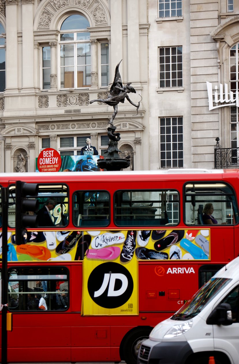 Red London Bus, Piccadilly (fotó) alkotó: Unbekannt