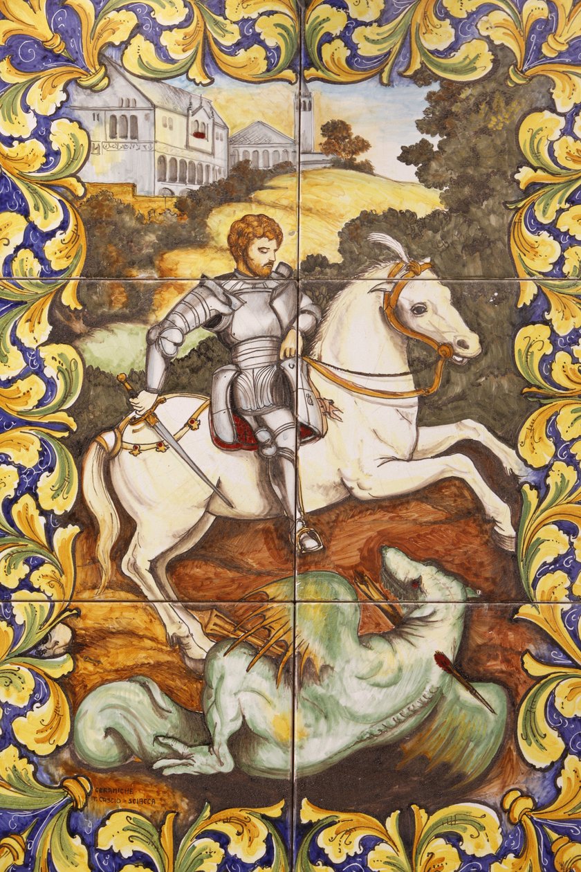 Saint-George megöli a sárkányt, , Malte alkotó: Unbekannt