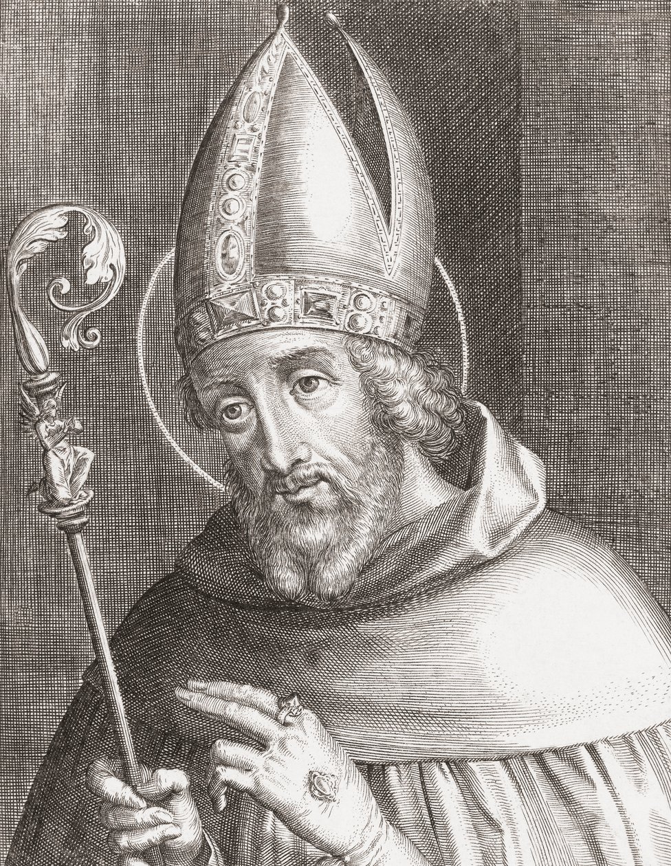 Hippói Szent Ágoston (metszet) alkotó: Alec Hunter