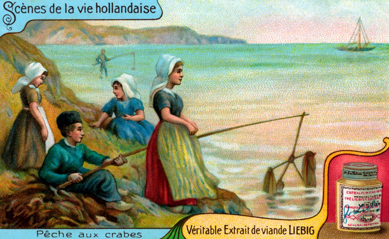 A holland élet jelenetei: Rákhalászat alkotó: Unbekannter Künstler