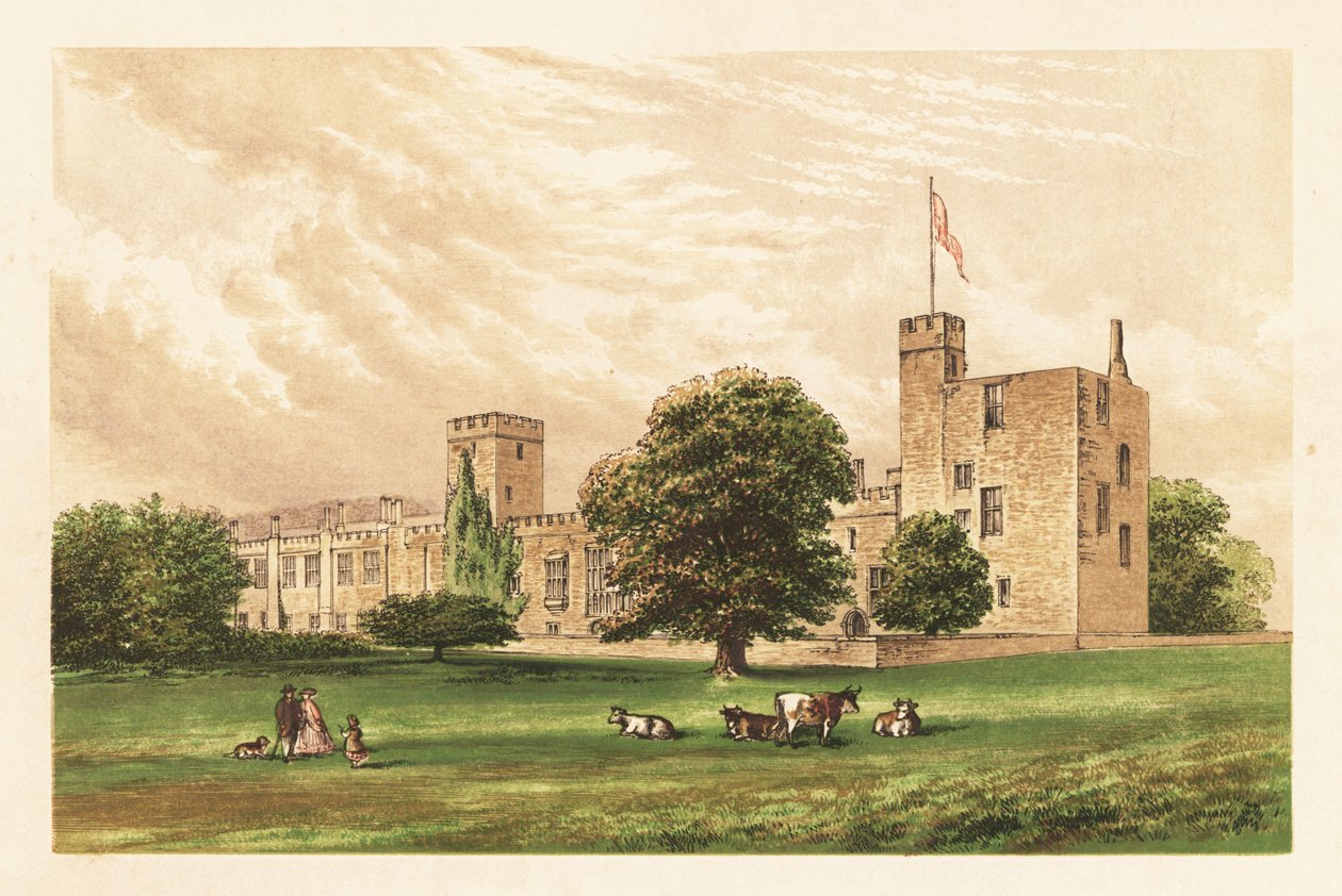 Sudeley kastély, 1880 (metszet) alkotó: Unbekannter Künstler