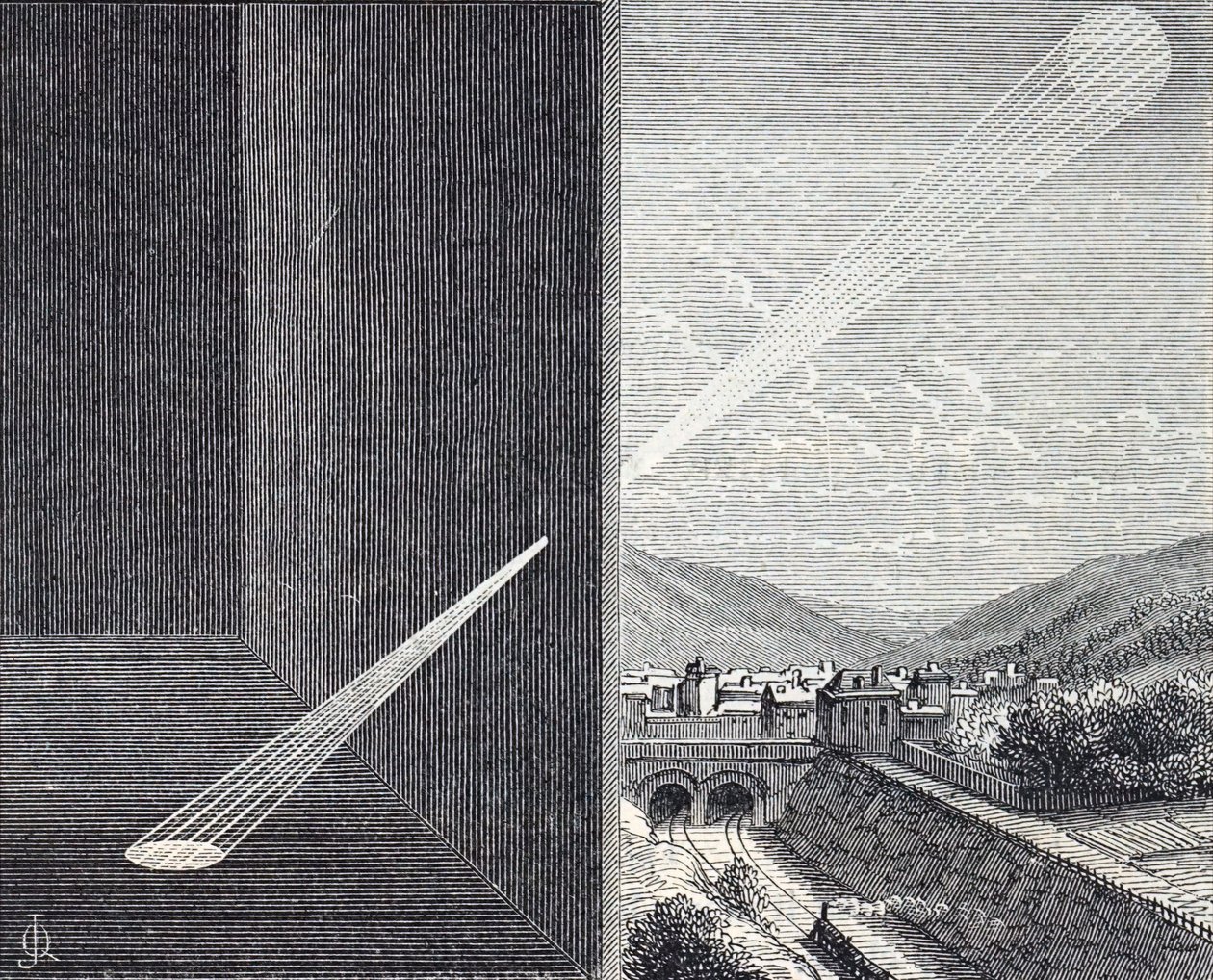 Egy camera obscura lyuka. alkotó: Unbekannt