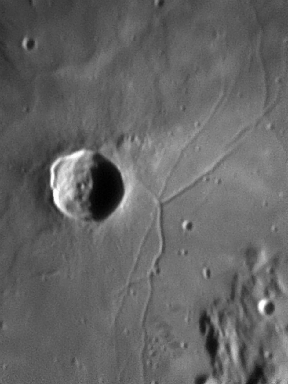 Triesnecker-kráter és Rille alkotó: Unbekannter Künstler