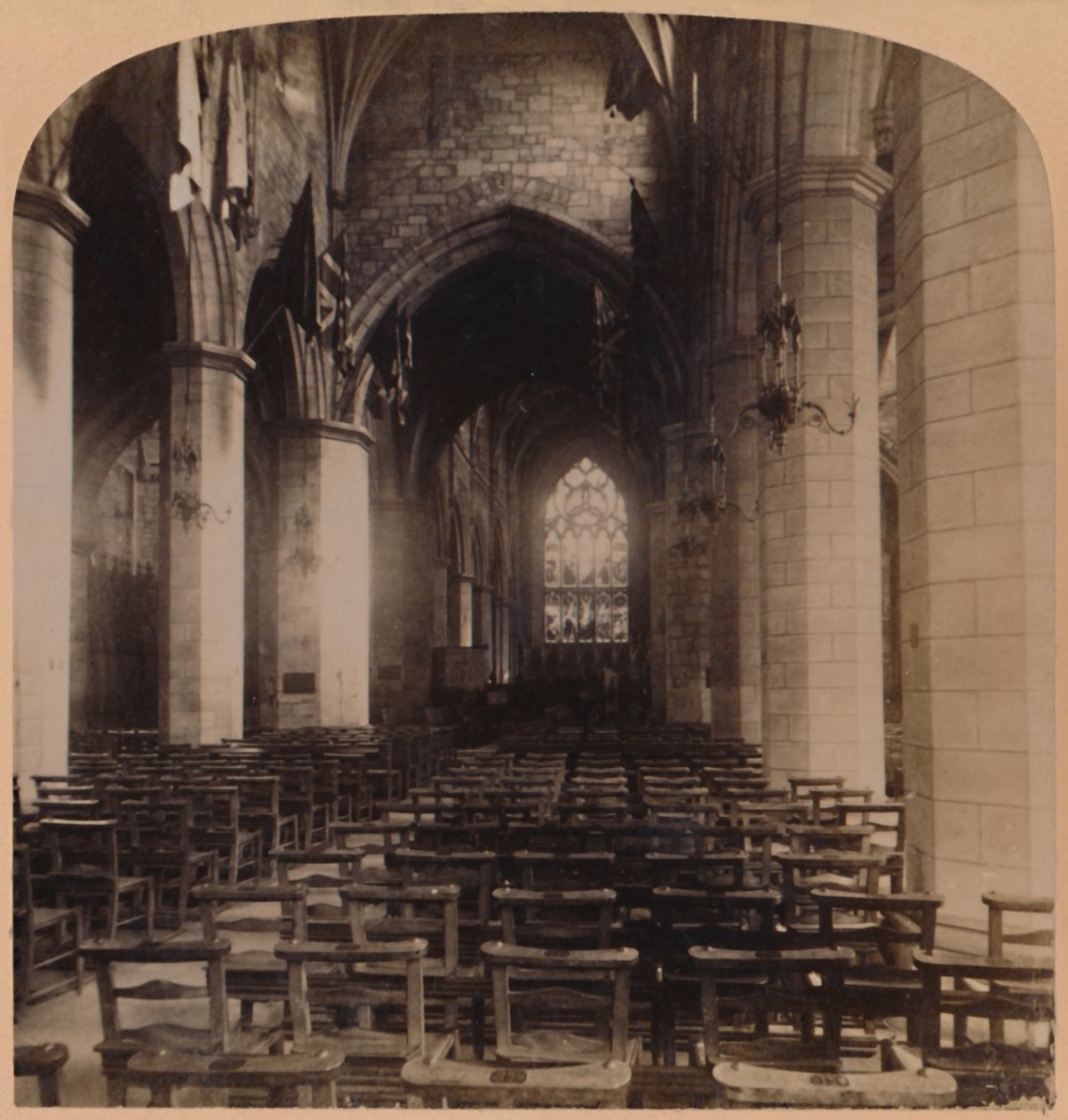 St. Giles katedrális, Edinburgh, Skócia, 1896. alkotó: Underwood and Underwood