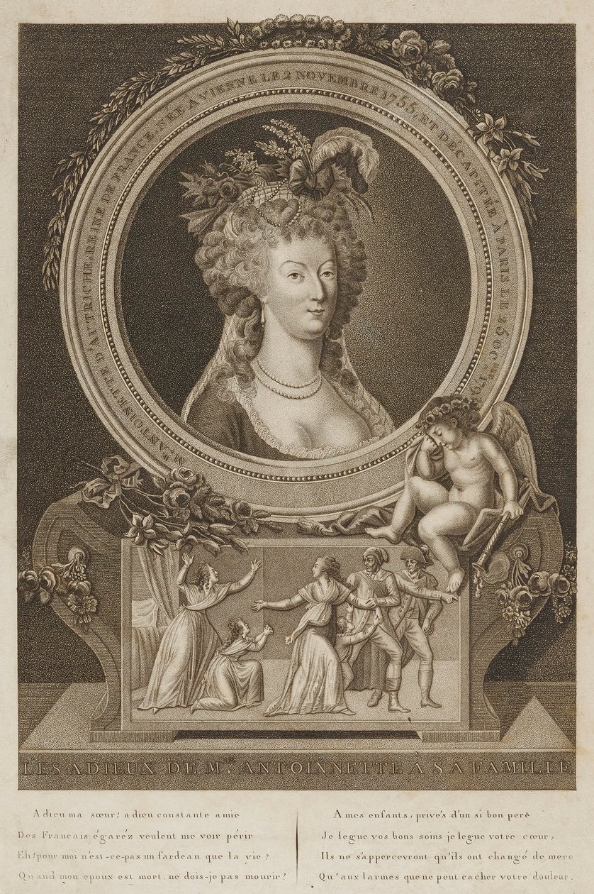 Marie Antoinette búcsúja a családjától alkotó: Unidentified