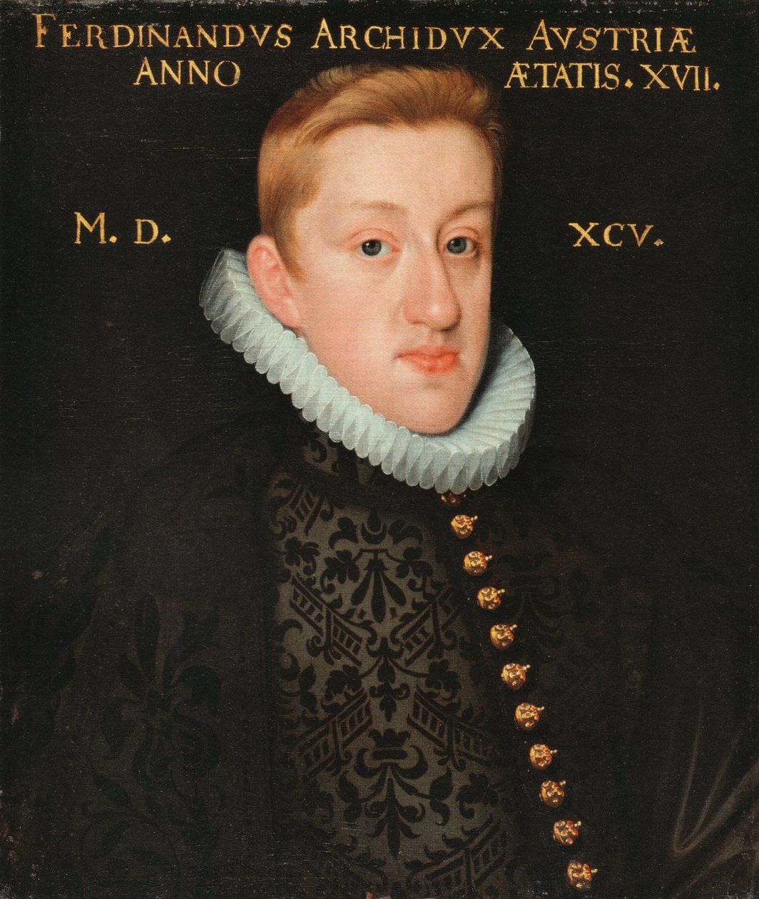 Ferdinánd osztrák főherceg (később II. Ferdinánd császár) portréja 15 évesen alkotó: Unknown