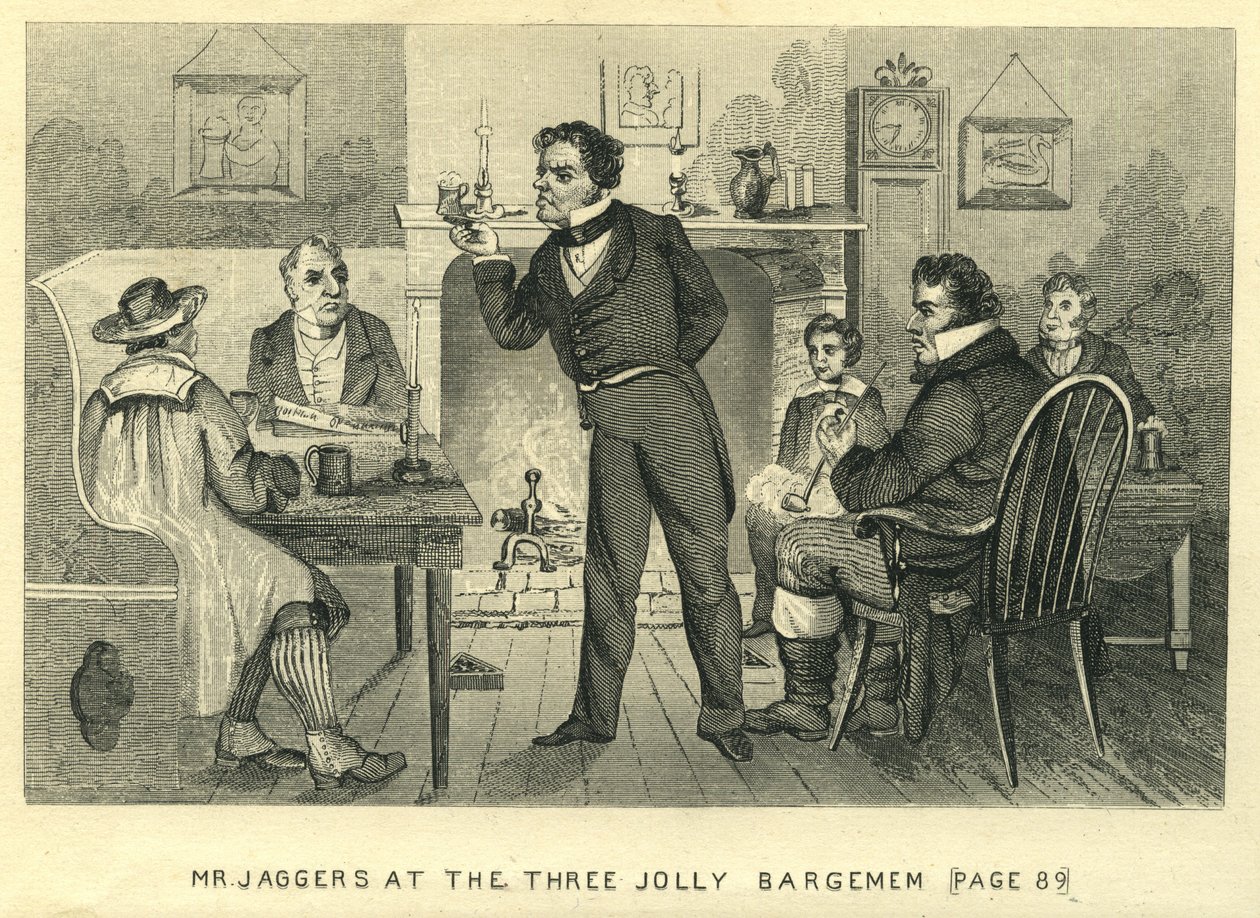 Nagy várakozások – Mr. Jaggers At The Three Jolly Bargemen, 1862 körül alkotó: Unbekannt Unbekannt