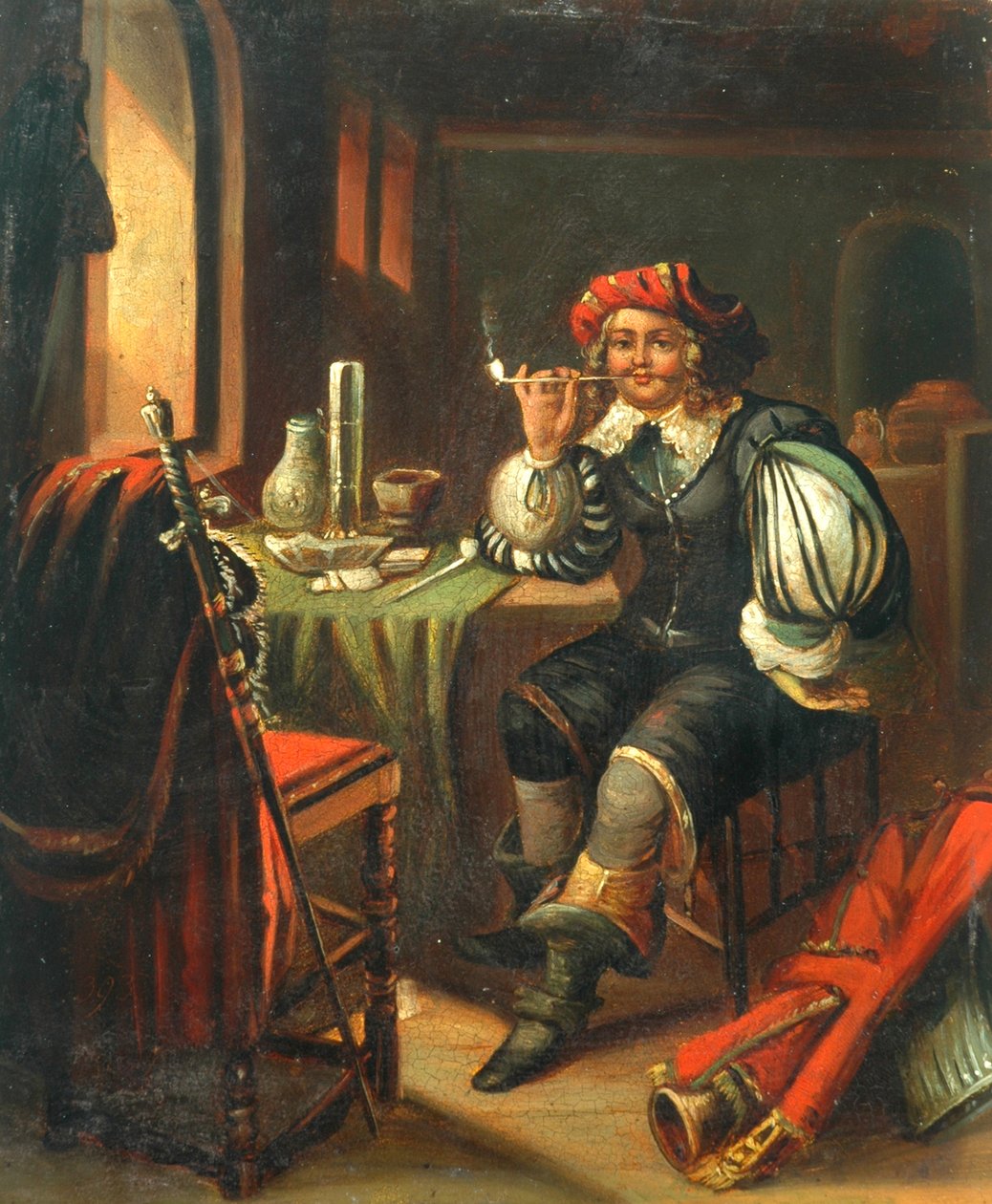 Dohányzó férfi alkotó: Unknown