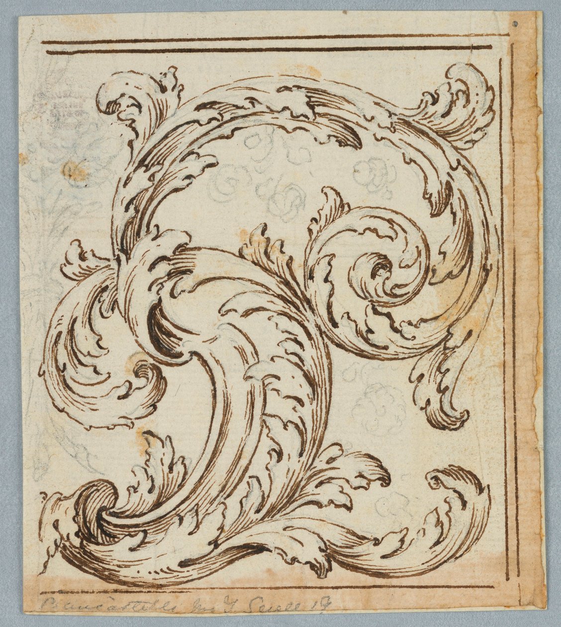 Rajz, Rinceau Design, 1725–1750 alkotó: Unknown