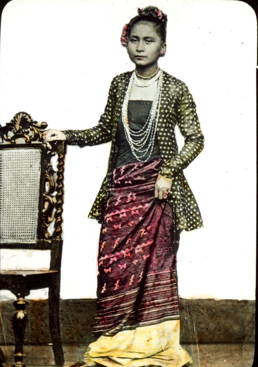 Burmai nő, 1880-as évek körül alkotó: Unknown