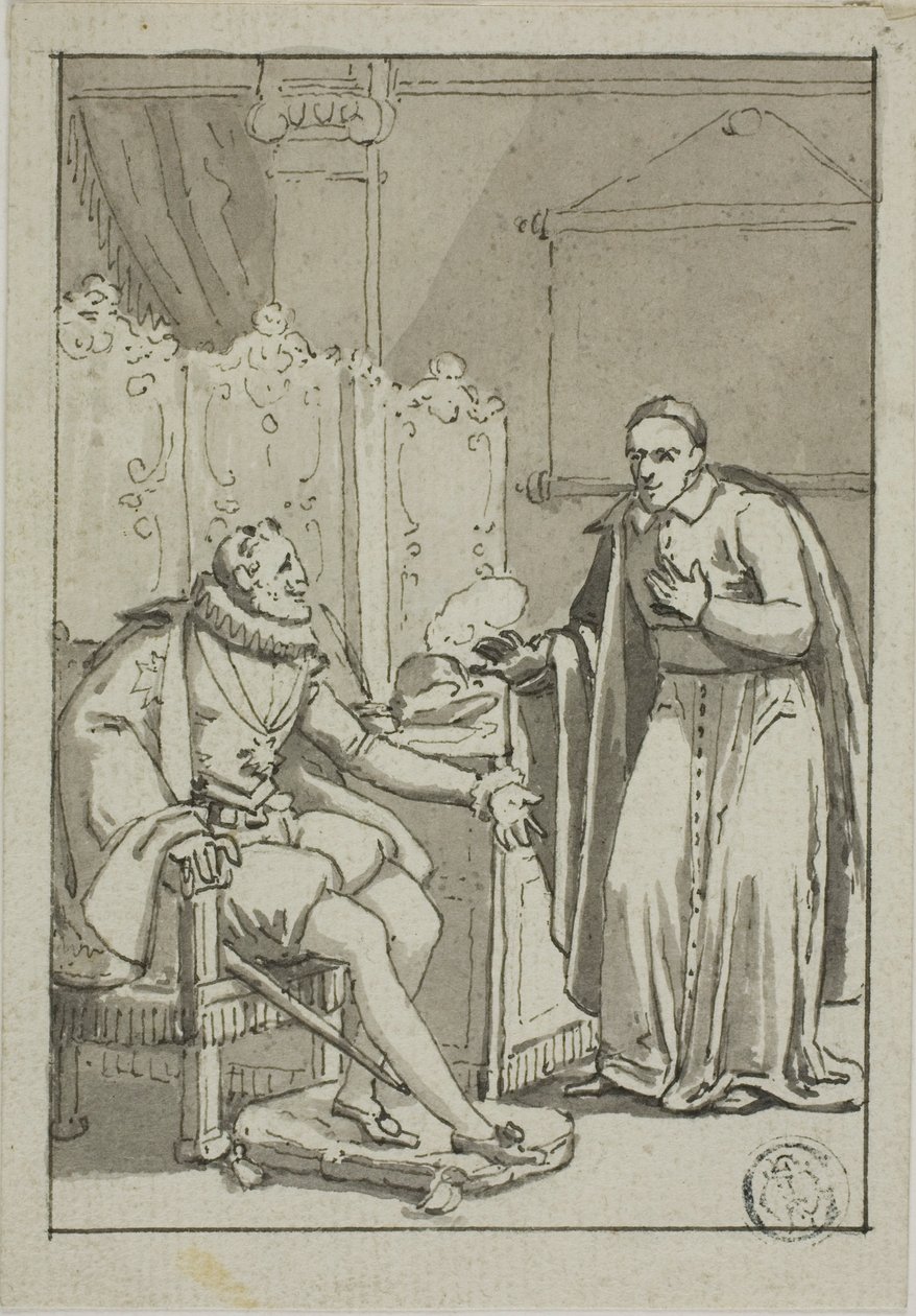 Bíboros hallgatósága IV. Henrikkel alkotó: Unknown