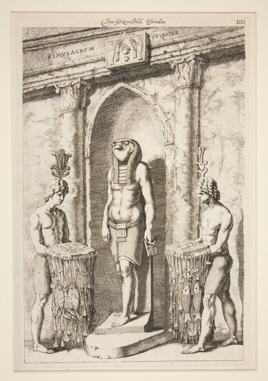Das Gotzenbild Osiridis [Ozirisz temploma] alkotó: Unknown
