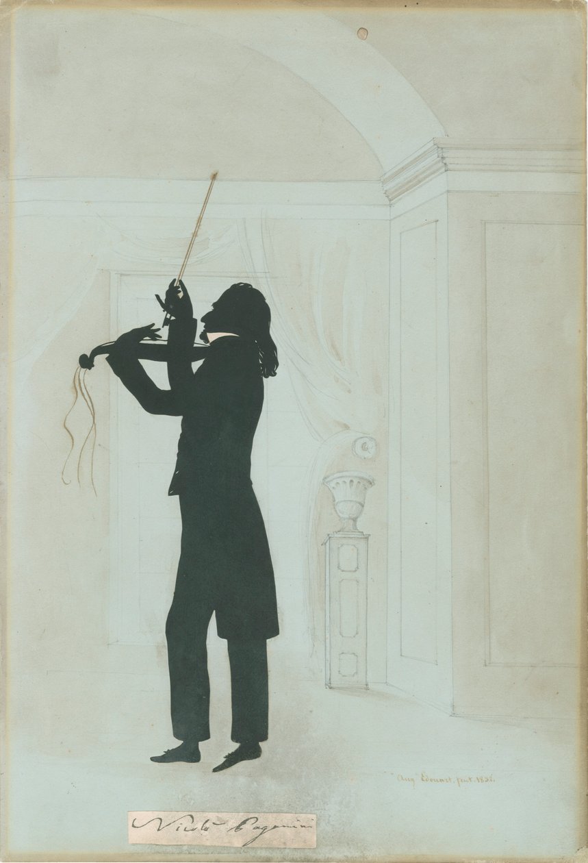 Niccolo Paganini - sziluett alkotó: Unknown