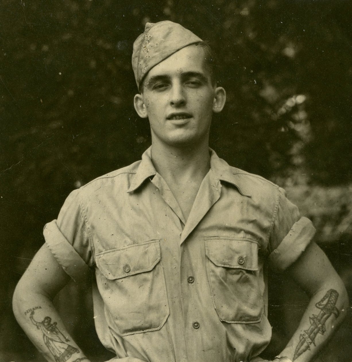 Tetovált amerikai katona, 1941 körül alkotó: Unknown
