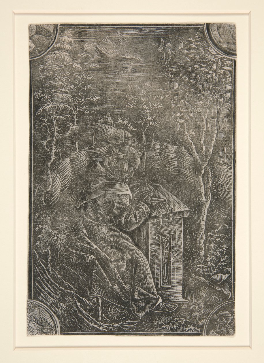 The Franciscan, Pelbartus of Temesvar in a Garden alkotó: Unknown