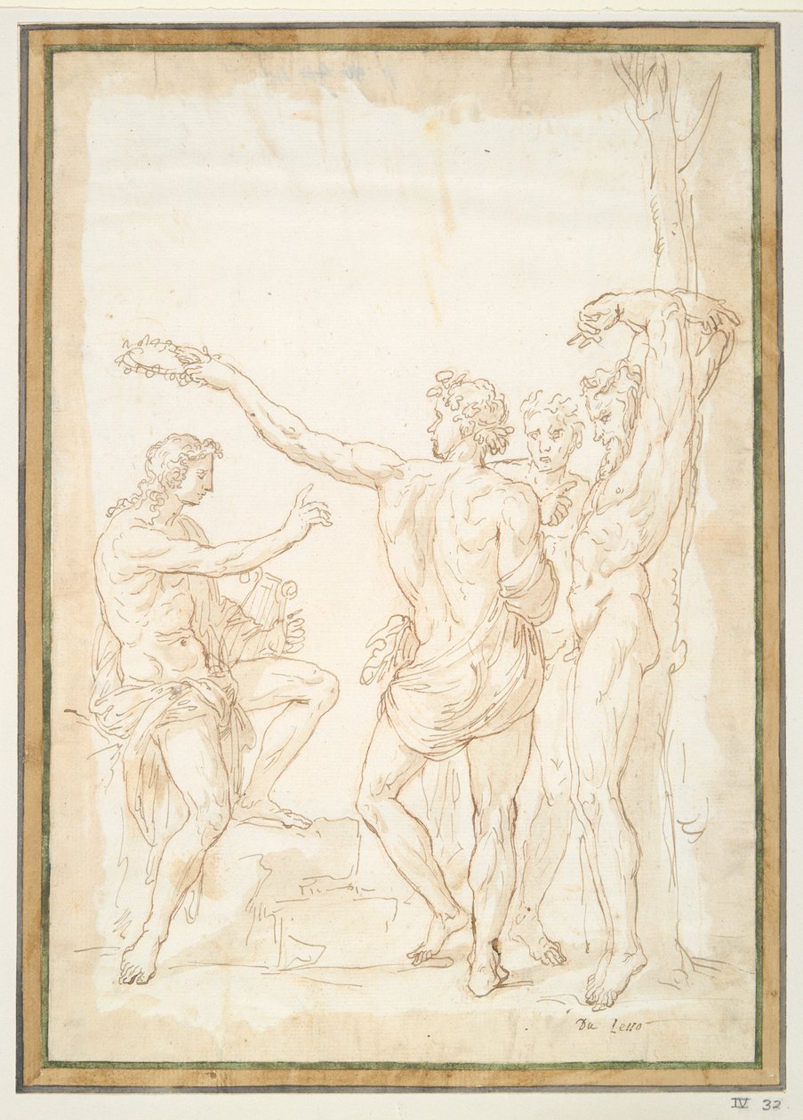 Apollo győzelme Marsyas felett alkotó: Unknown