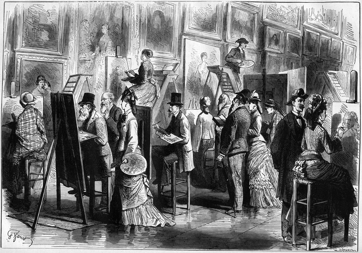 Amatőr festők a Musee du Louvre-ban alkotó: Unknown artist