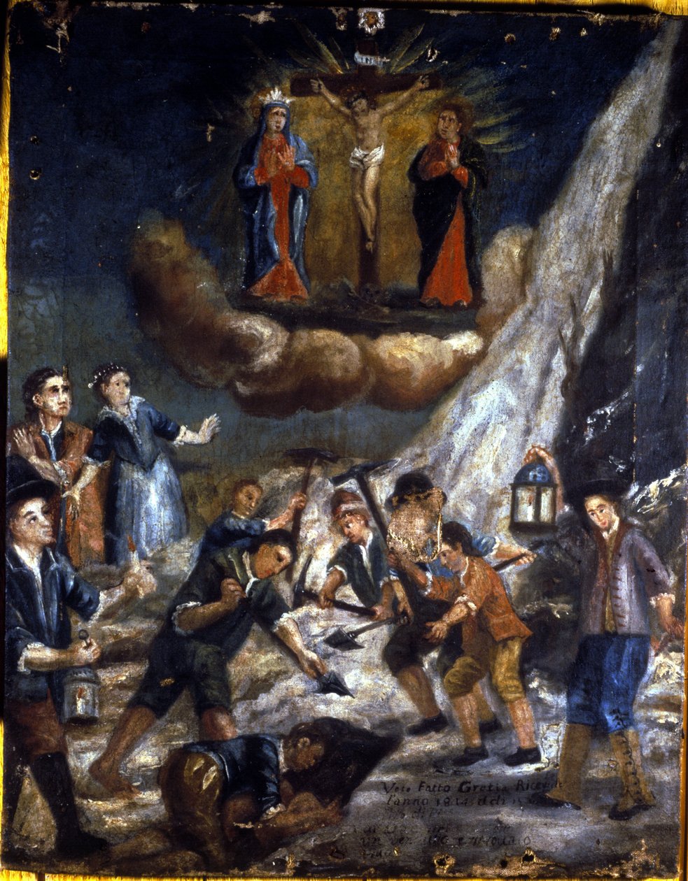 Lavina a hegyekben. alkotó: Unknown artist