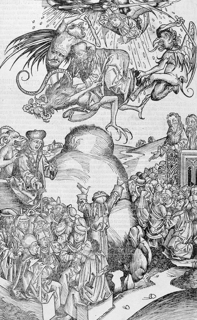 Hiedelmek és babonák. A „Nürnbergi krónikákban” alkotó: Unknown artist