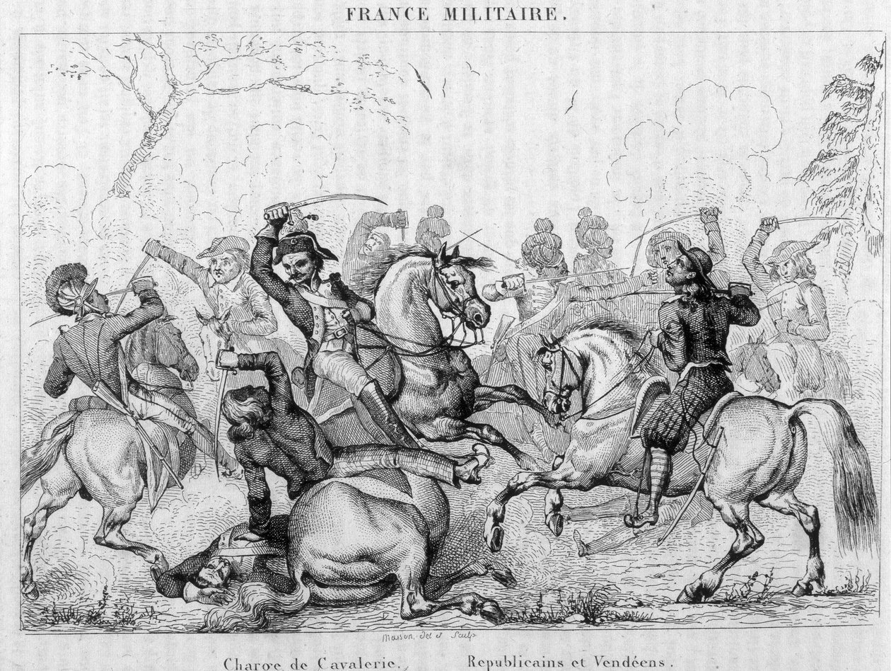 Lovasság vádja – Republikánusok és Vendéens. alkotó: Unknown artist