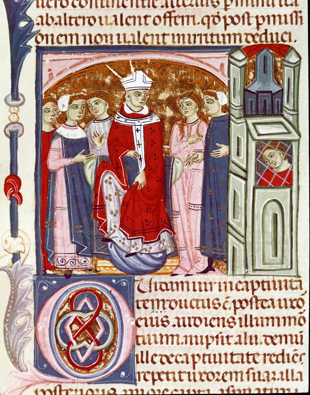 Büntető bebörtönzött (miniatűr alkotó: Unknown artist